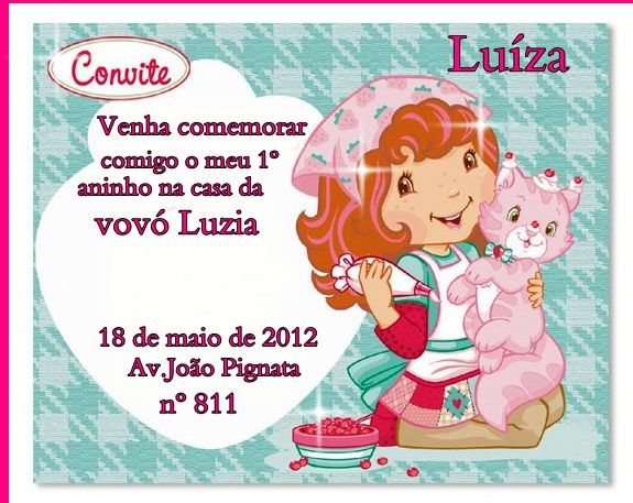 CONVITE MORANGUINHO