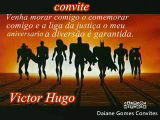 convite liga da justiça